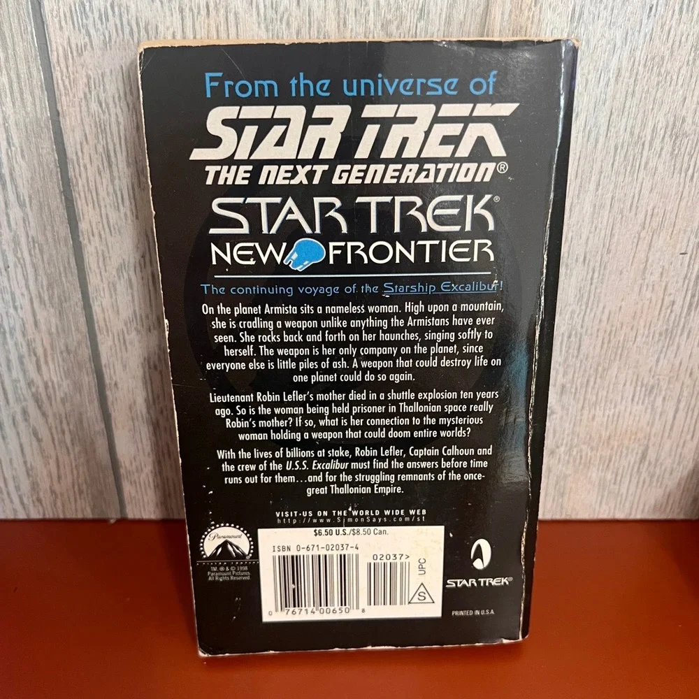 Star Trek New Frontier Fire on High Book 6 Peter David Paperback 1998 1st‎ Print